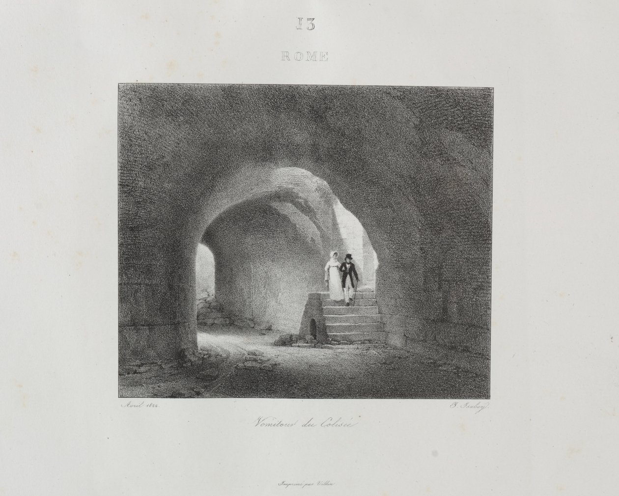 Rejse til Italien i 1822, 1833. af Jean Baptiste Isabey