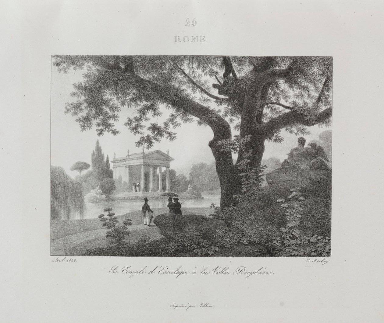 Rejse til Italien i 1822, 1833. af Jean Baptiste Isabey
