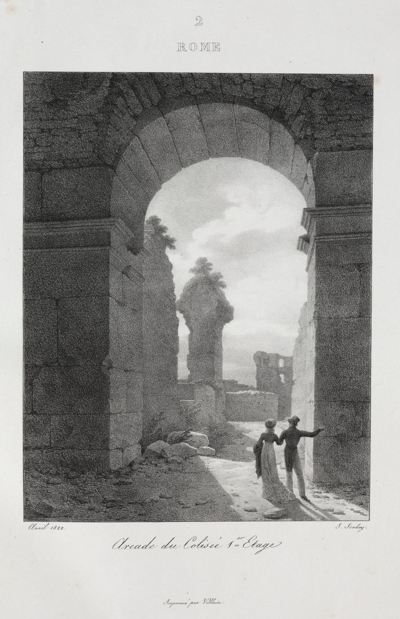 Rejse til Italien i 1822, 1833. af Jean Baptiste Isabey