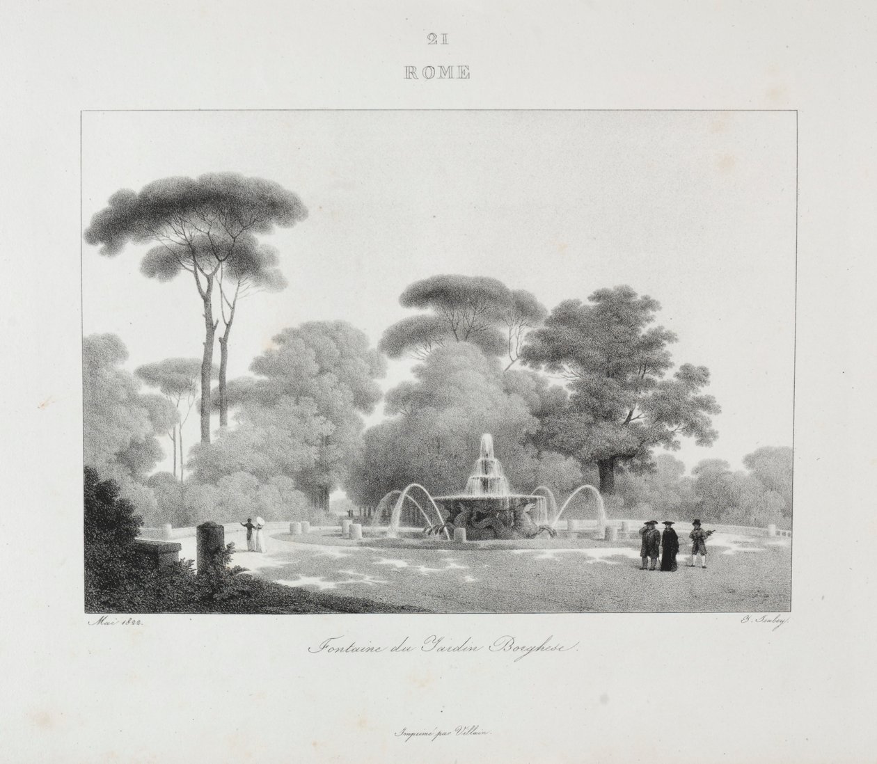 Rejse til Italien i 1822, 1833. af Jean Baptiste Isabey
