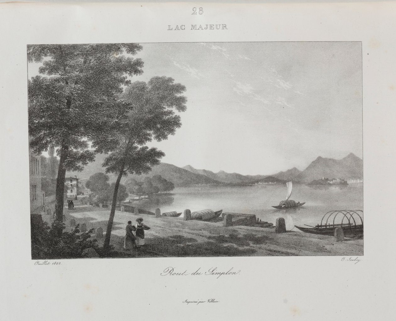 Rejse til Italien i 1822, 1833. af Jean Baptiste Isabey