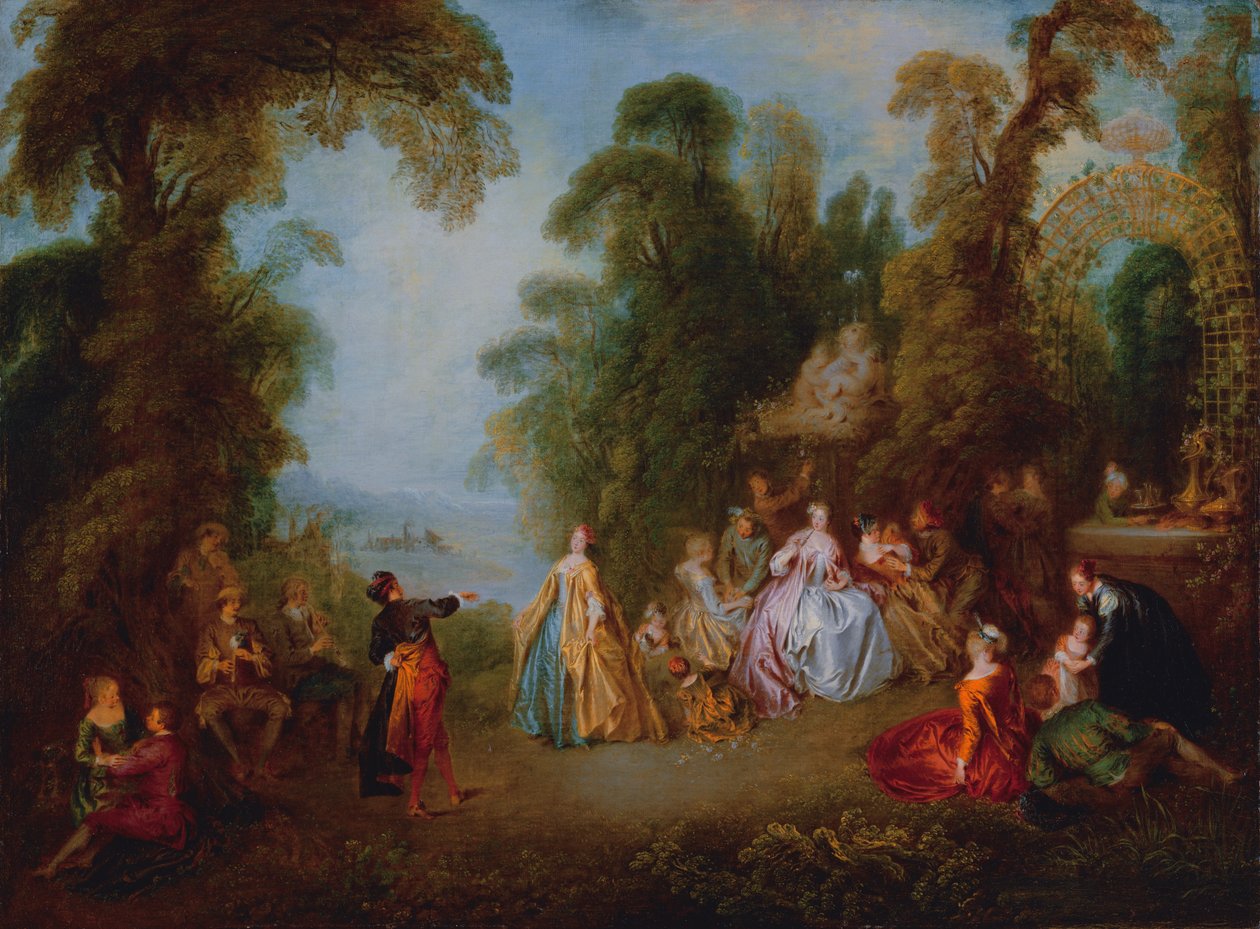 Dansen, ca. 1730 af Jean Baptiste Joseph Pater