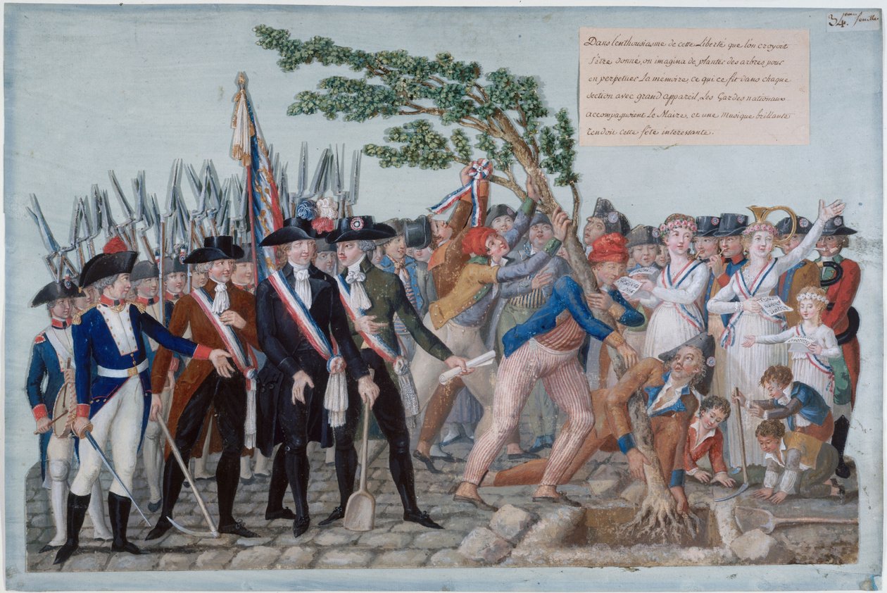 Frihedstræ 1789, ca. 1790. af Jean Baptiste Lesueur
