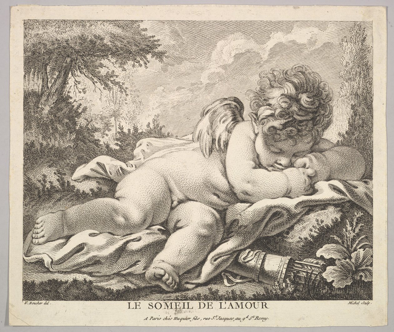 Amors søvn. af Jean Baptiste Michel