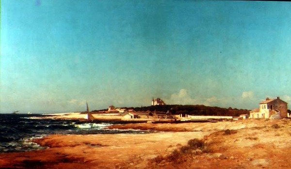 Kystscene af Jean Baptiste Olive