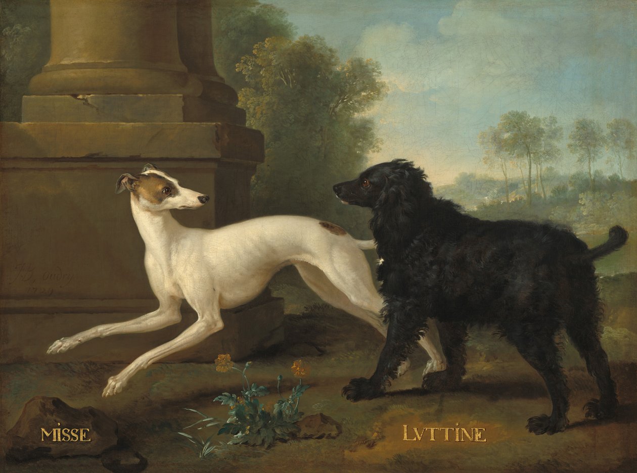 Frøken og Luttine, 1729. af Jean Baptiste Oudry