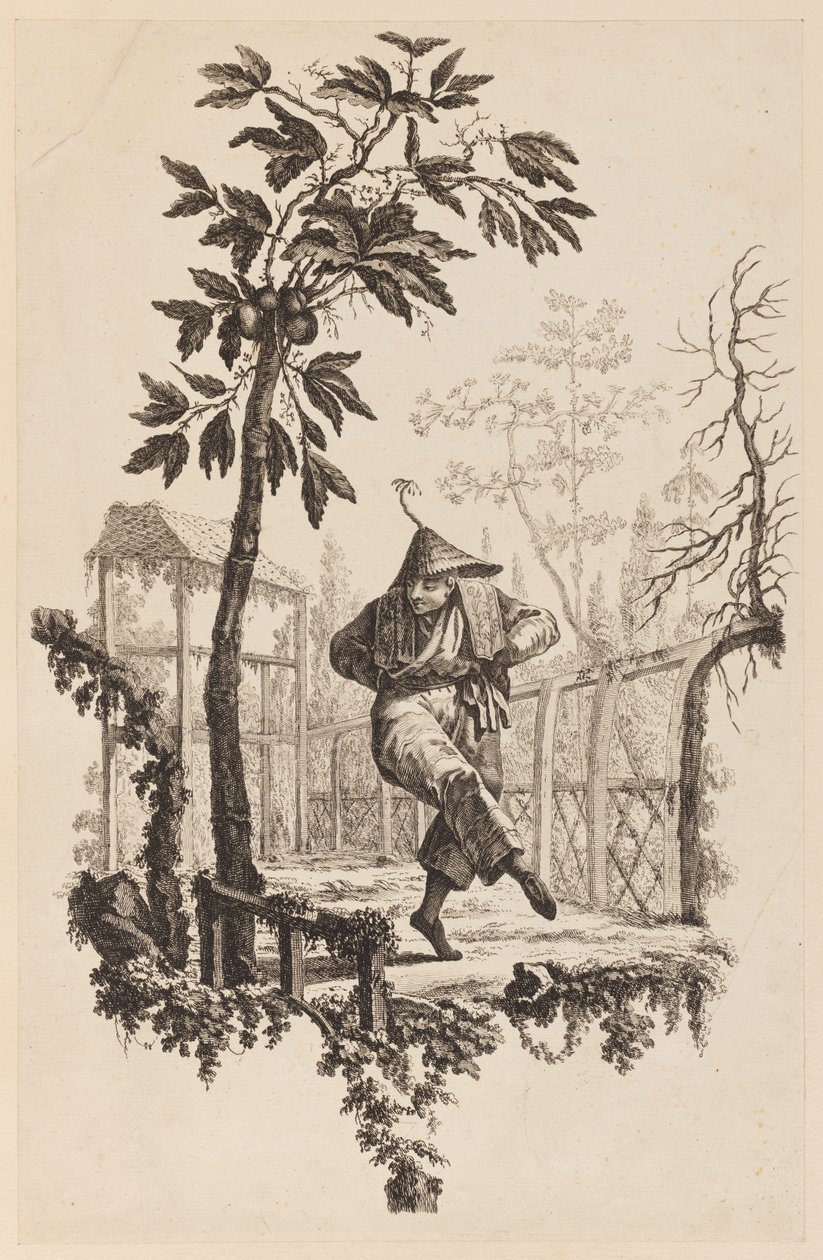 Figur under gren af Jean Baptiste Pillement