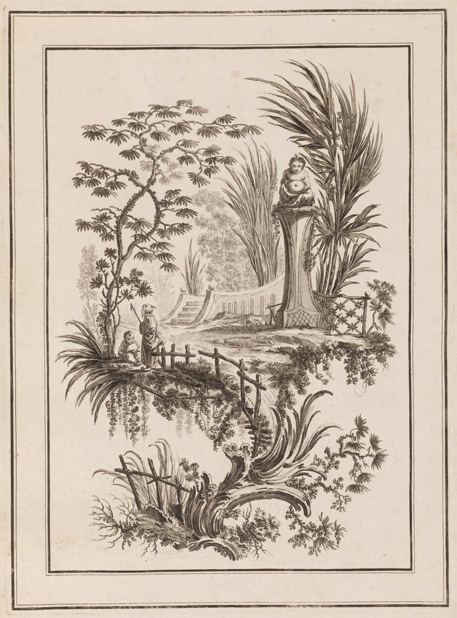 Figurer i haven af Jean Baptiste Pillement