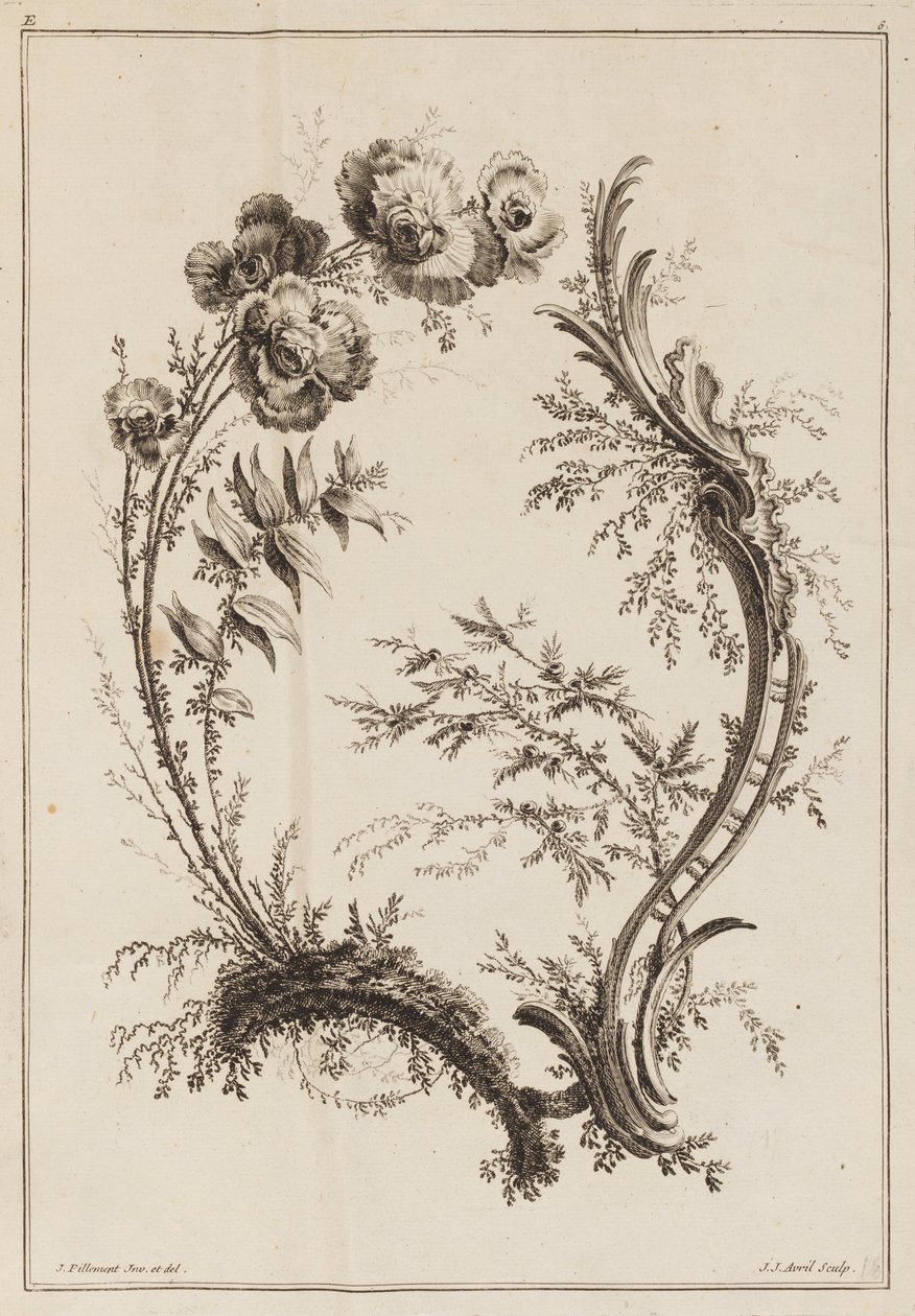 Blomstergren af Jean Baptiste Pillement