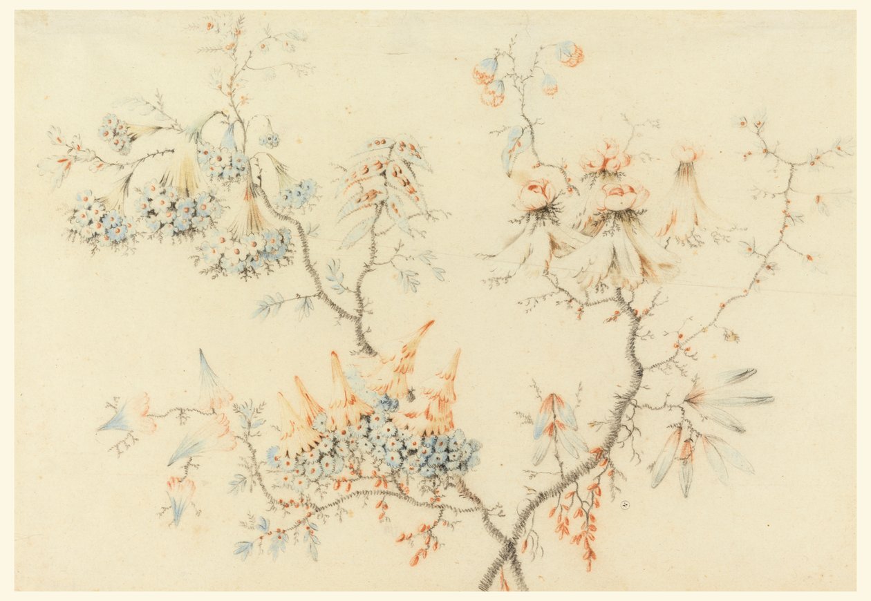 Blomstrende Grene af Jean Baptiste Pillement