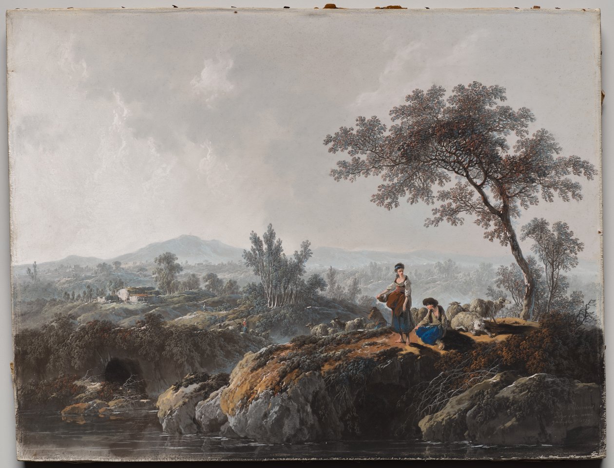 Hyrder i et landskab af Jean Baptiste Pillement