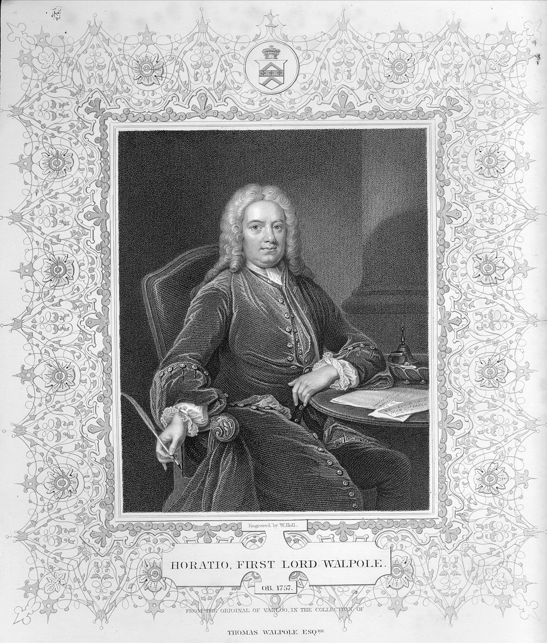 Horatio Walpole af Jean Baptiste Vanloo