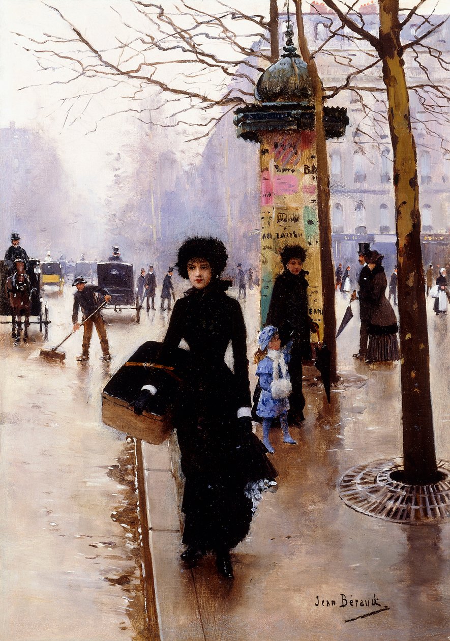 Til parisisk; En parisisk kvinde, af Jean Beraud