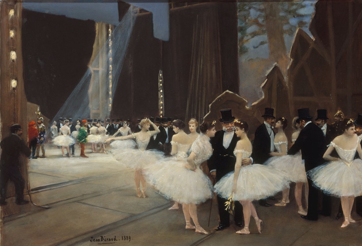Bag operahusets vinger af Jean Beraud