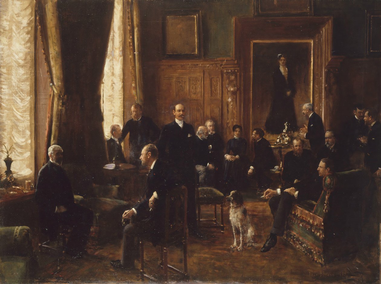 Grevinde Potockas salon, 1887. af Jean Beraud