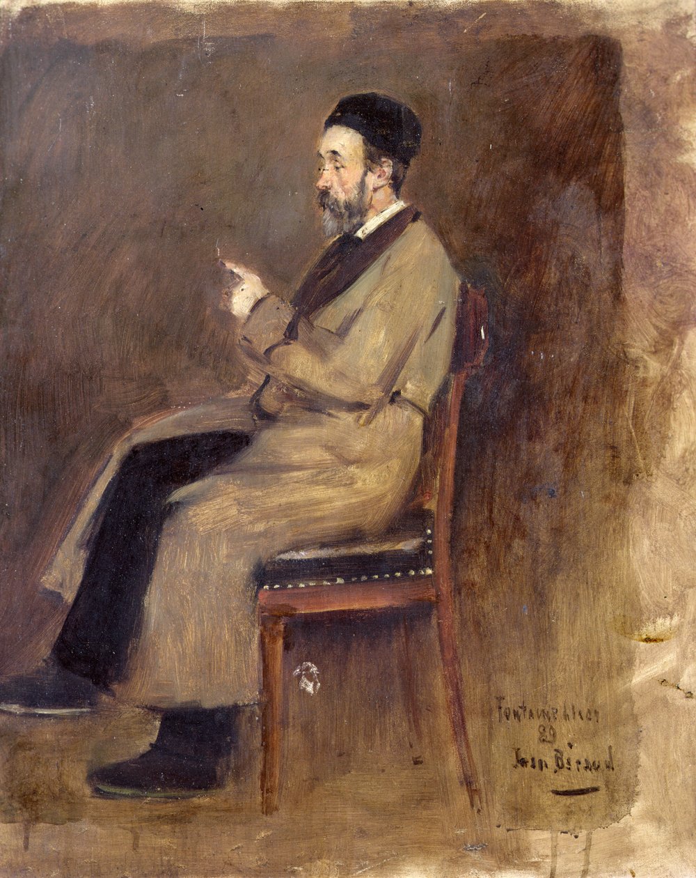 Portræt af J. J. Weiss (1827-1891) af Jean Beraud
