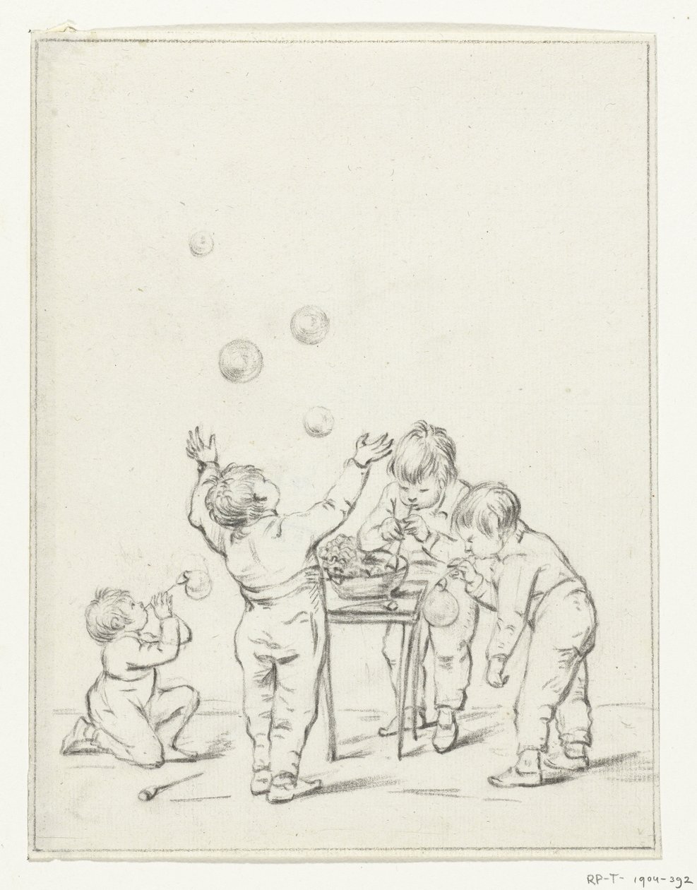 Bobleblæsende børn af Jean Bernard
