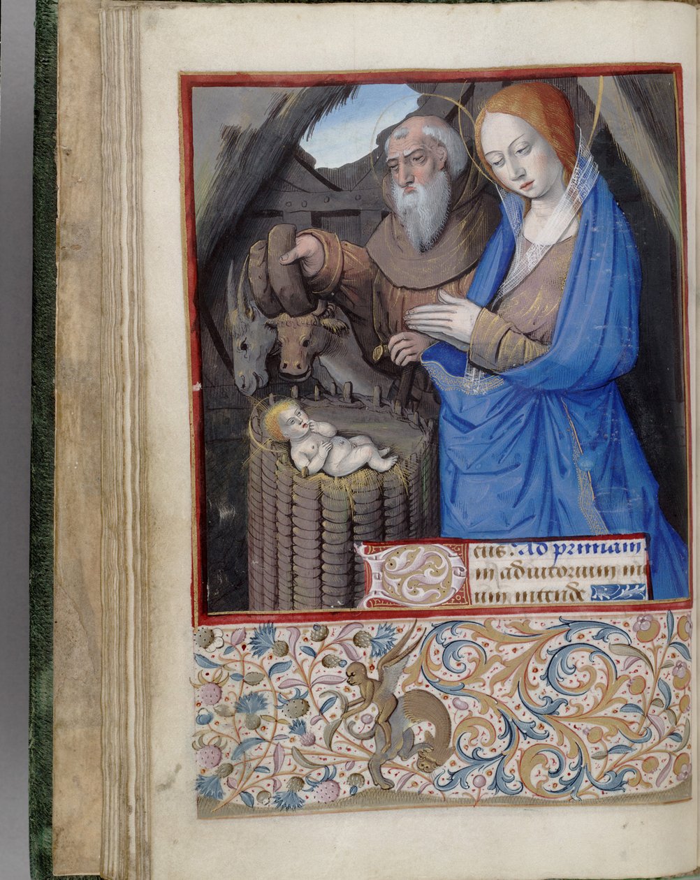 Nativity Book of Time, 1485-1499 af Jean Bourdichon