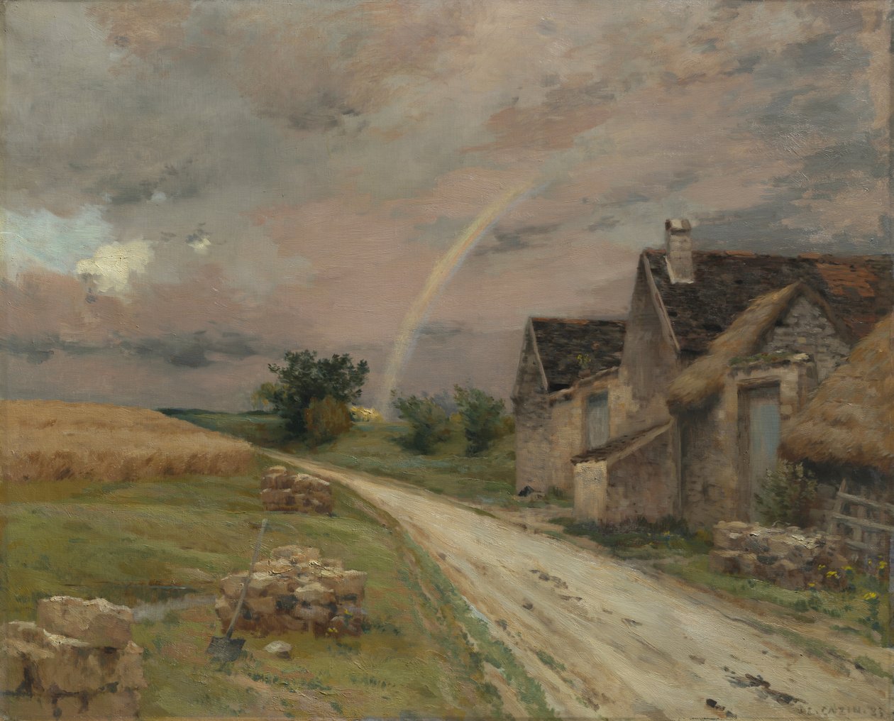 Regnbuen, Achères la Foret af Jean Charles Cazin