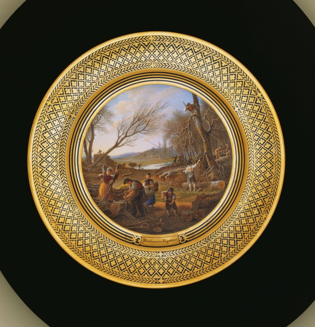 Skovhuggere, ca. 1820-35 af Jean Charles Develly
