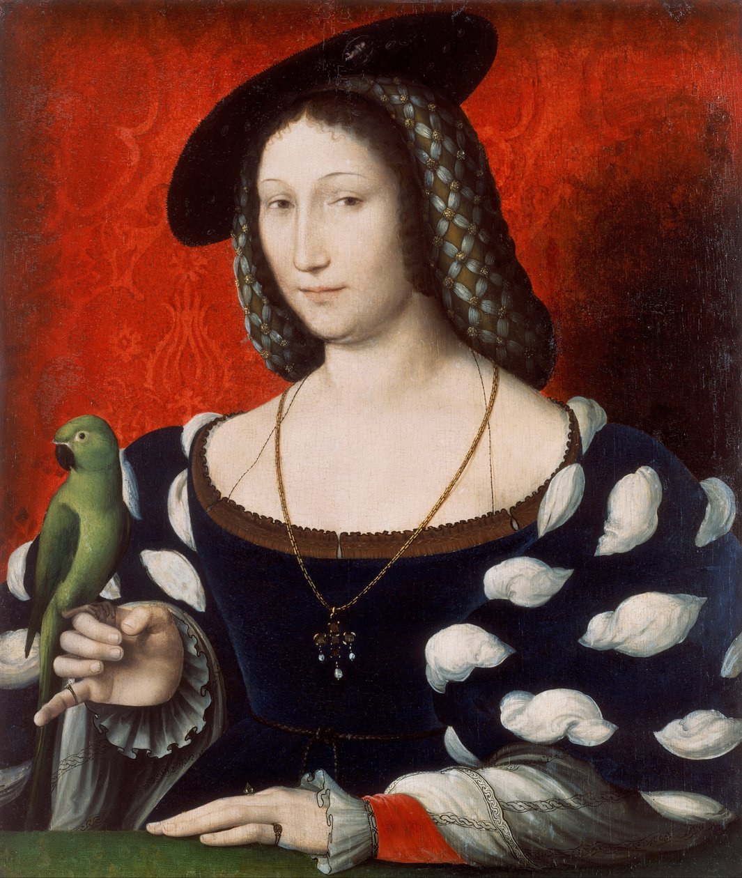 Portræt af Marguerite af Navarra af Jean Clouet