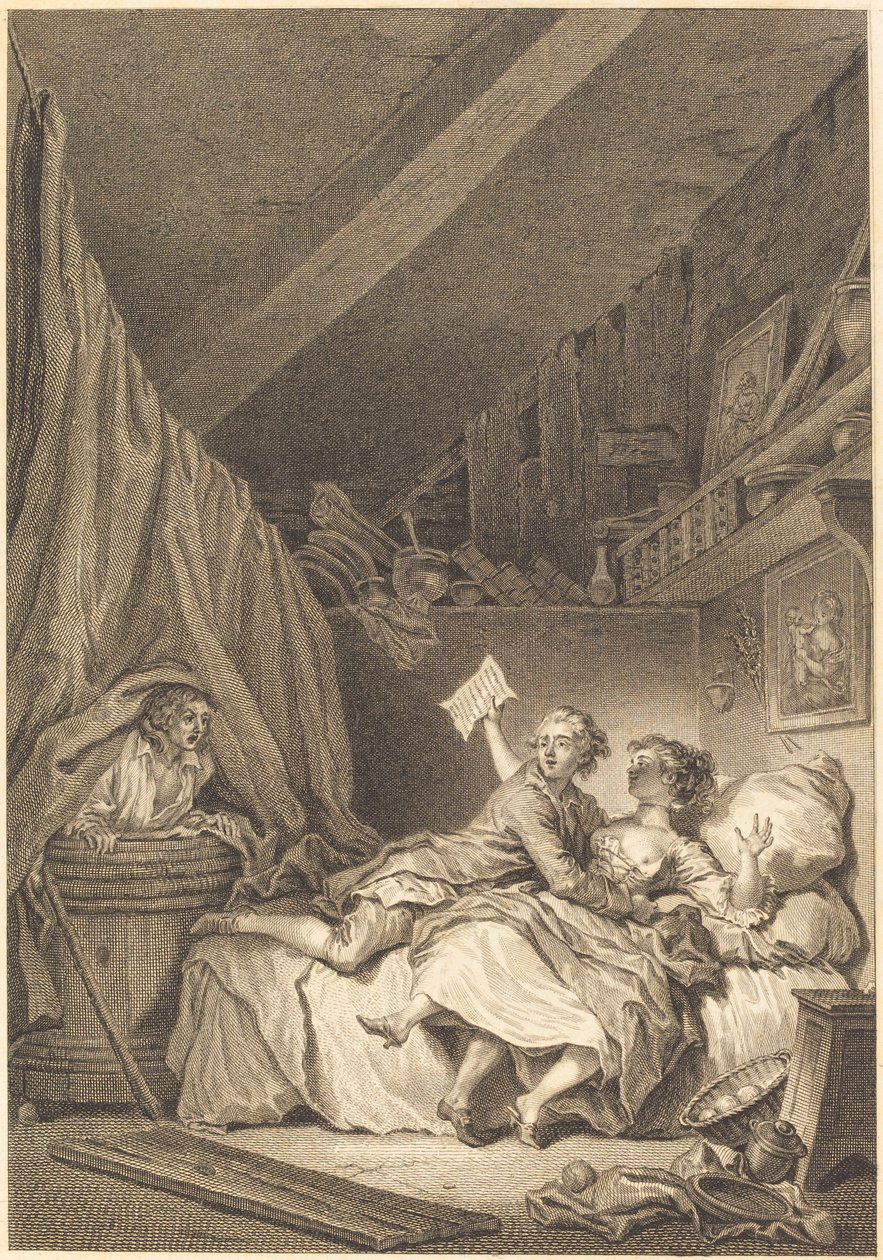 Skomagerne af Jean Dambrun after Jean Honoré Fragonard
