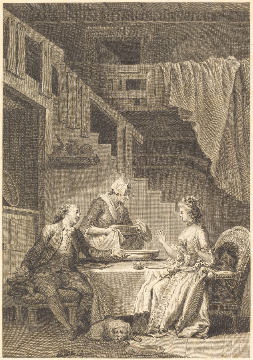 Falken af Jean Dambrun and Jean Baptiste Tilliard after Jean Honoré Fragonard