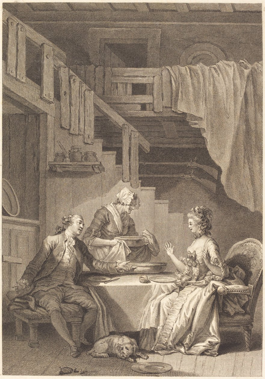 Falken af Jean Dambrun and Jean Baptiste Tilliard after Jean Honoré Fragonard