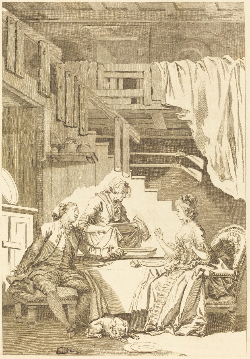 Falken af Jean Dambrun and Jean Baptiste Tilliard after Jean Honoré Fragonard