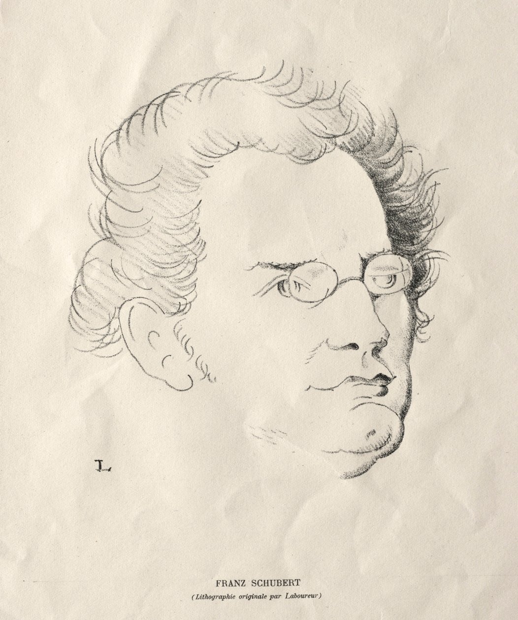 Franz Schubert af Jean Emile Laboureur