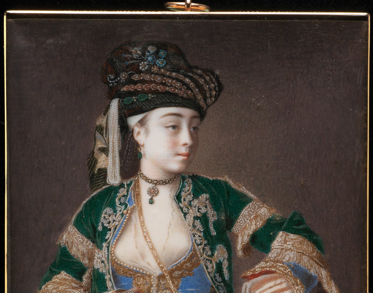 Laura Tarsi, "En græsk dame", 1745-1749 af Jean Étienne Liotard