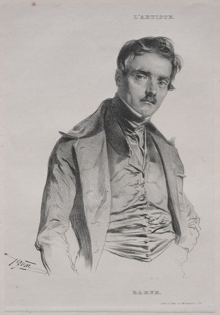 Antoine Louis Barye af Jean Francois Gigoux