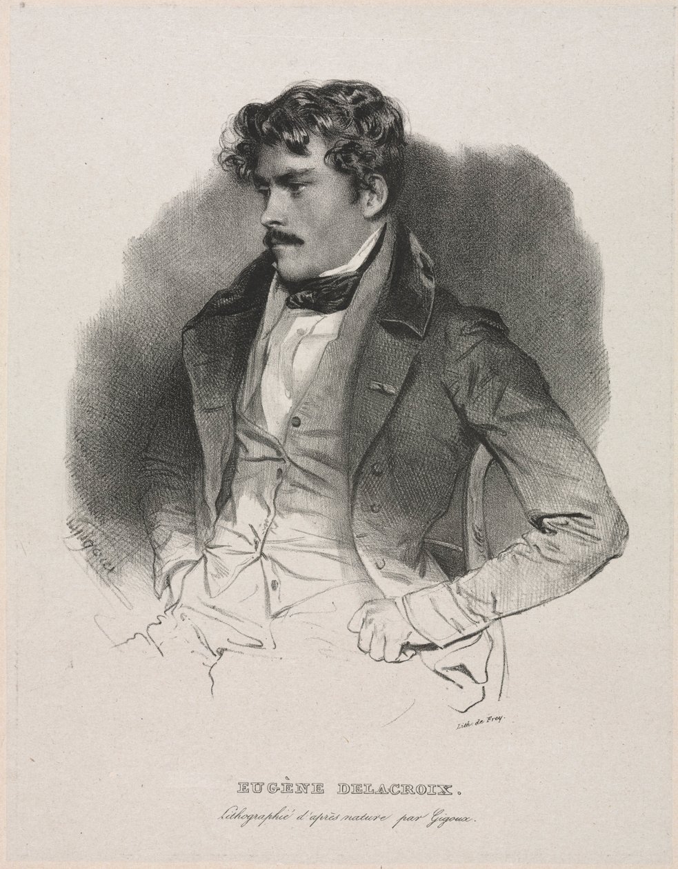 Eugène Delacroix. af Jean Francois Gigoux