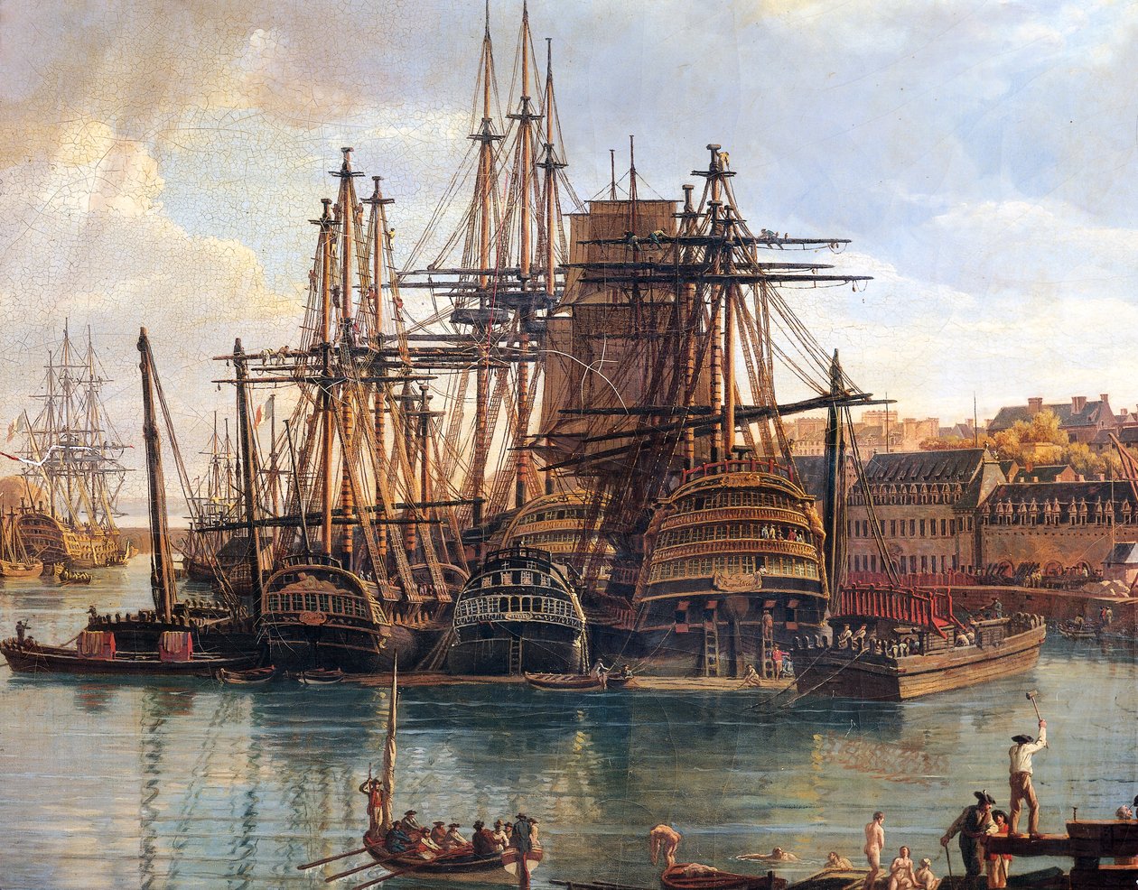 Havnen i Brest af Jean Francois Hue