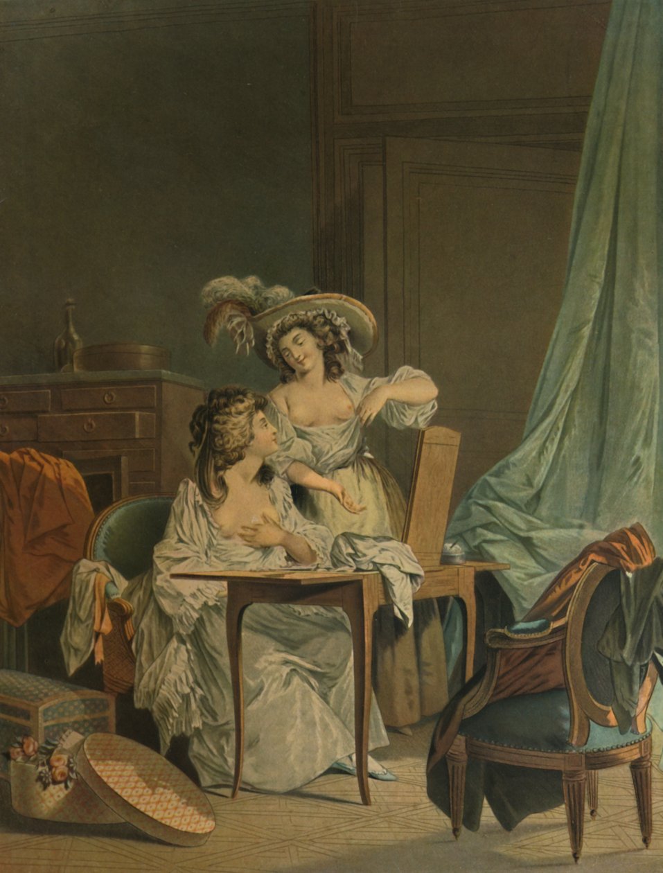 Sammenligningen, sammenligningen, 1786, 1913 af Jean Francois Janinet