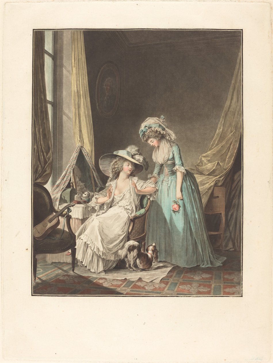 Den vanskelige Bekendelse, 1787. af Jean Francois Janinet