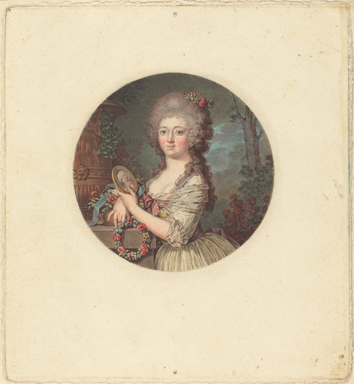 Portræt af en ung prinsesse. af Jean Francois Janinet