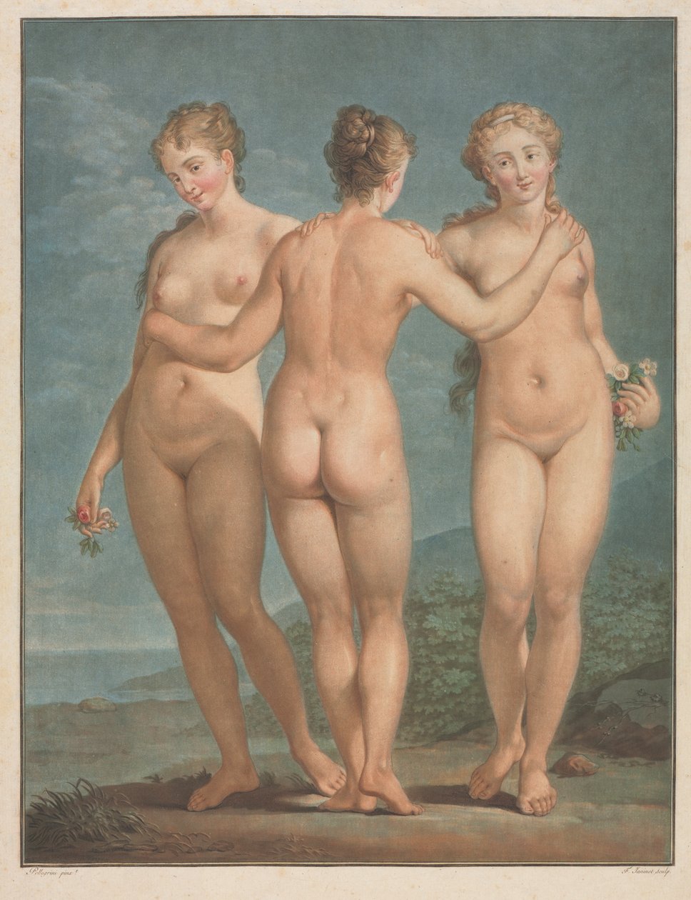 De tre nåder af Jean Francois Janinet