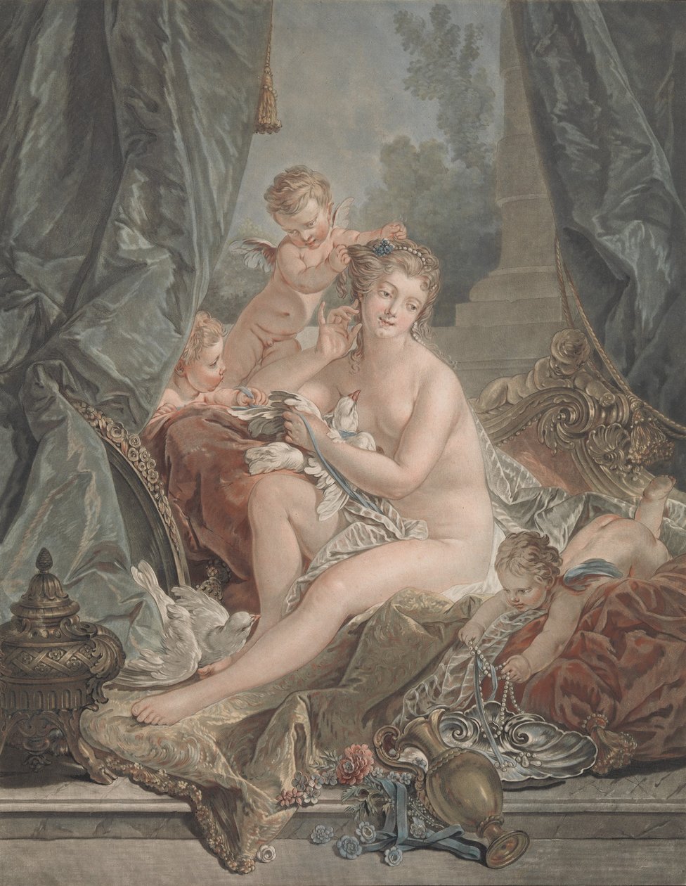 The Toilet of Venus, 1783. af Jean Francois Janinet
