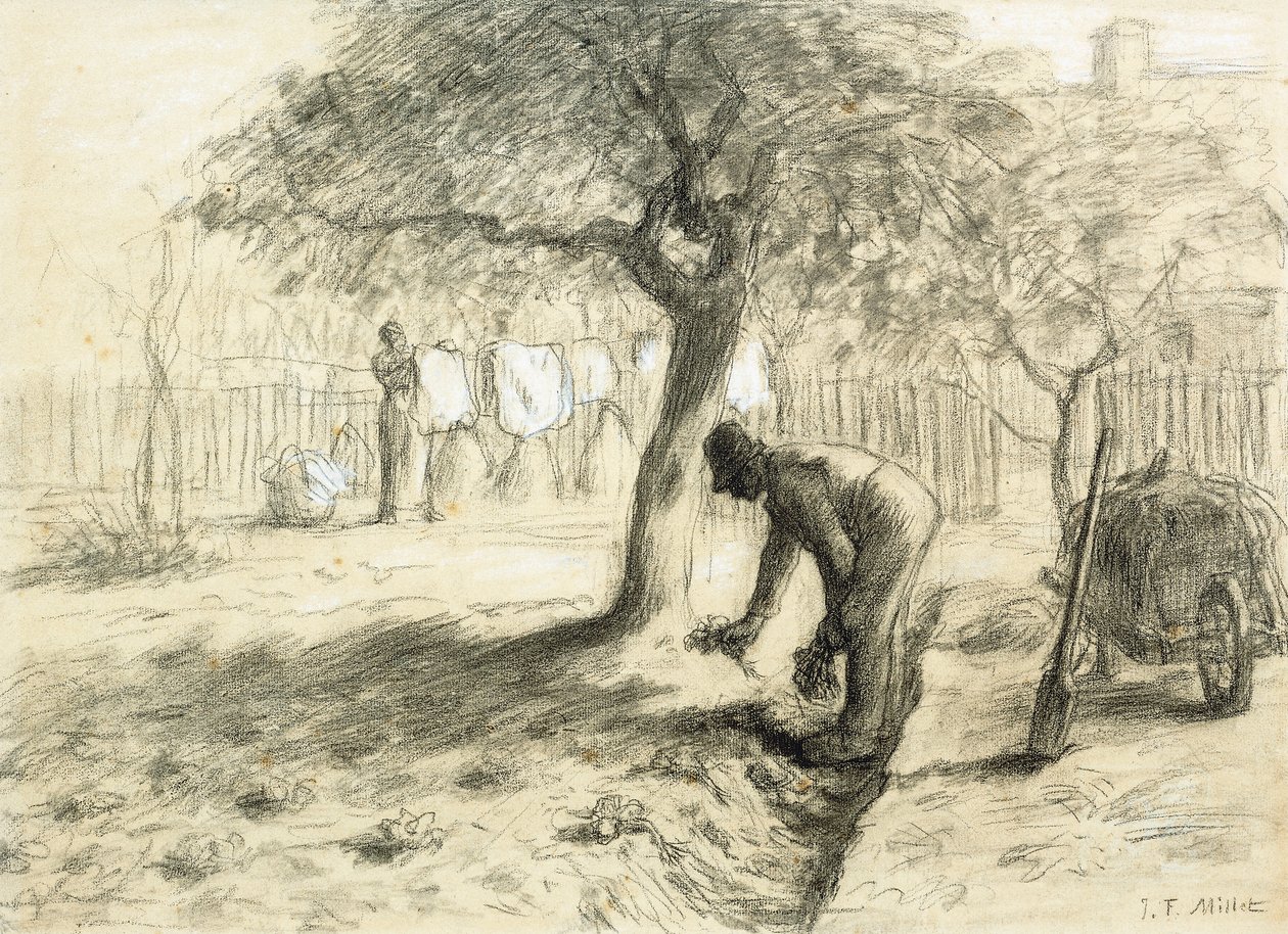 Havearbejde, af Jean Francois Millet