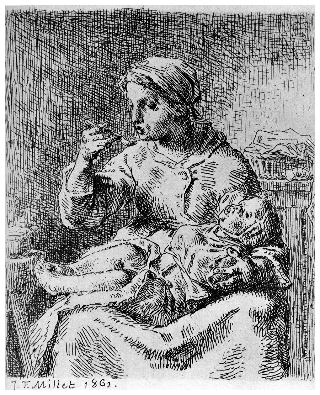 Grød, 1861 1924 af Jean Francois Millet