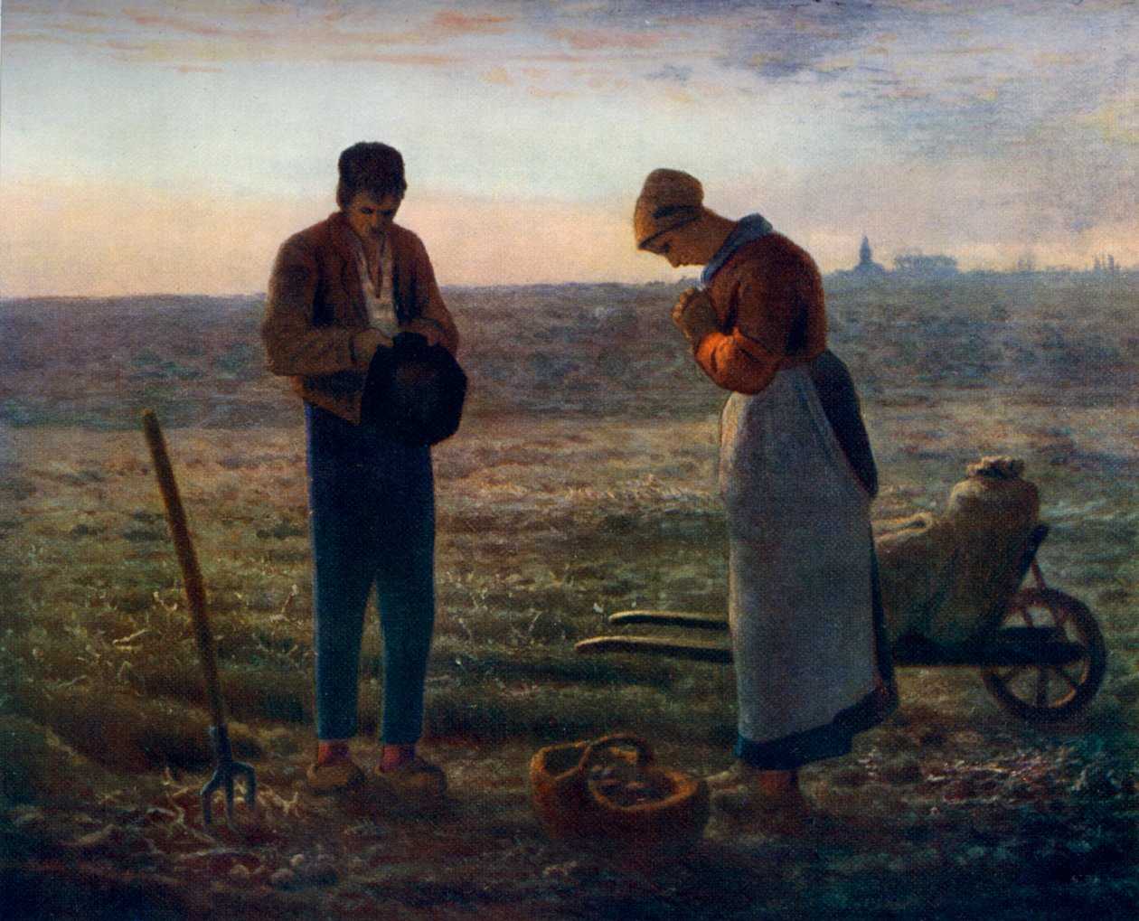 Angelus, 1857-1859, 1912. af Jean Francois Millet