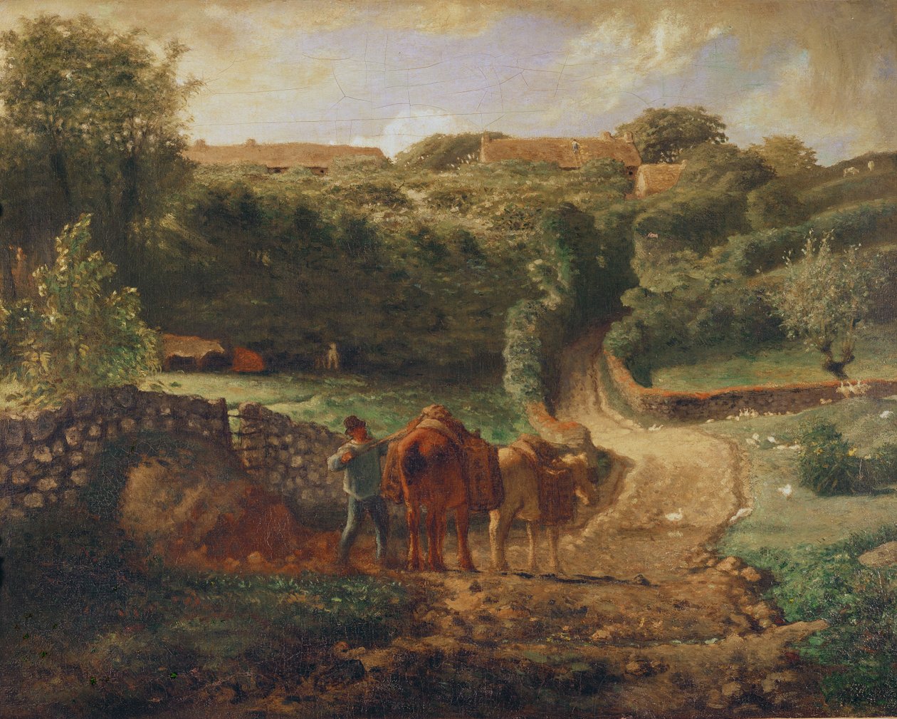Fætteren Hamlet i Greville, ca. 1865-73 af Jean Francois Millet