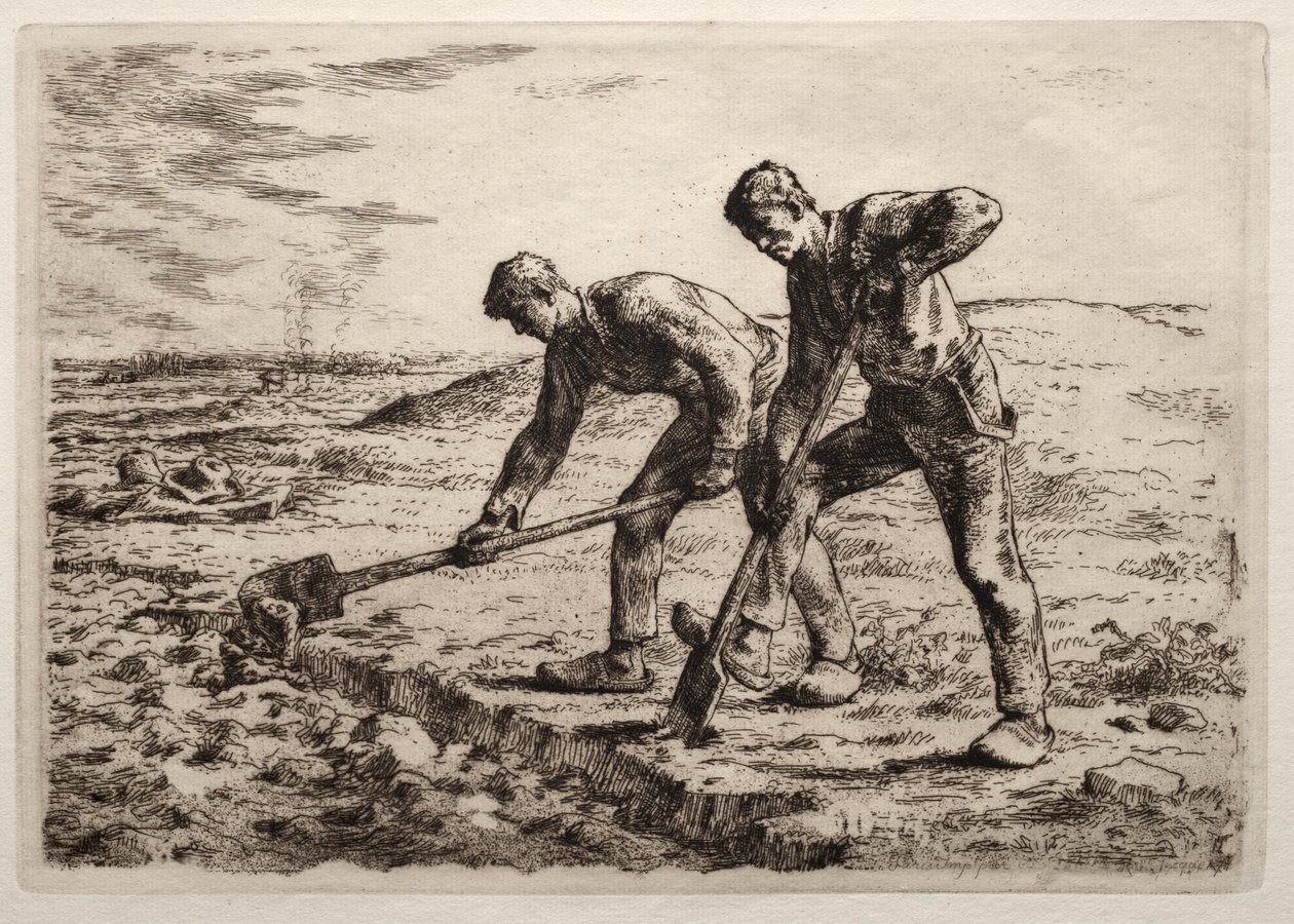 Diggers af Jean Francois Millet