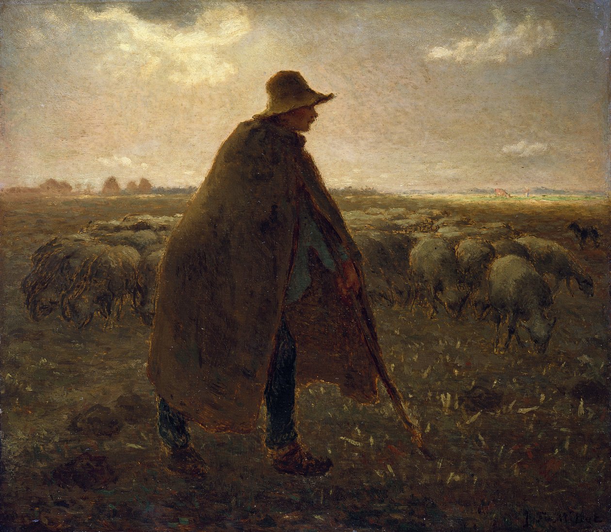 Hyrden, ca. 1858-62 af Jean Francois Millet