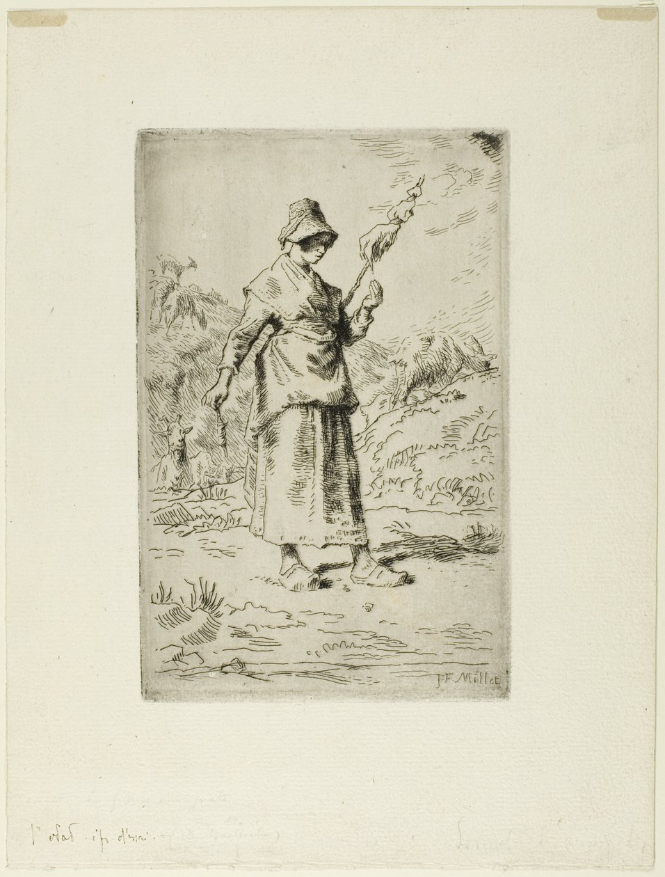 Spinneren af Jean Francois Millet