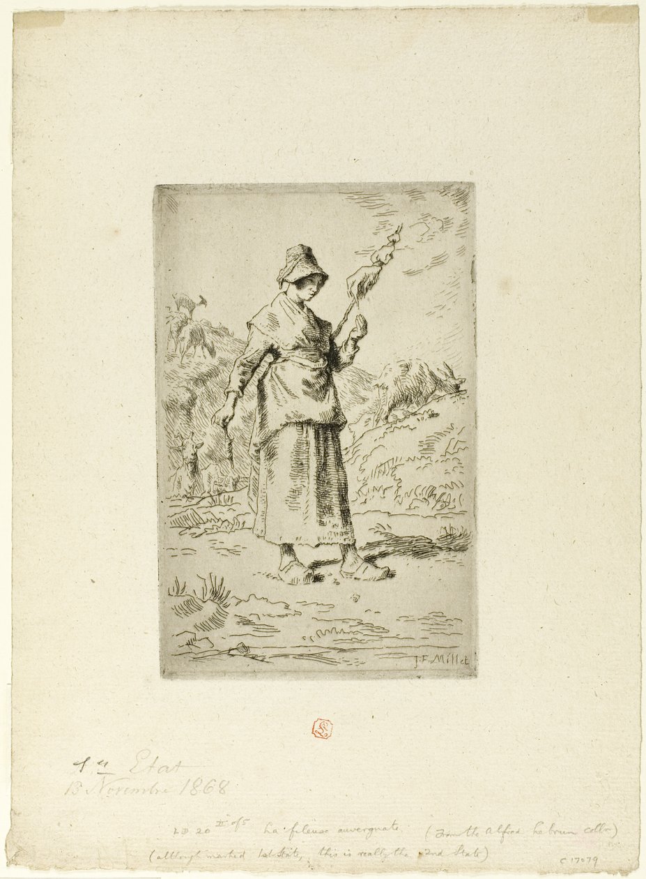 Spinneren af Jean Francois Millet