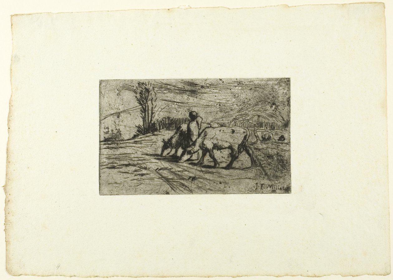 De to køer af Jean Francois Millet