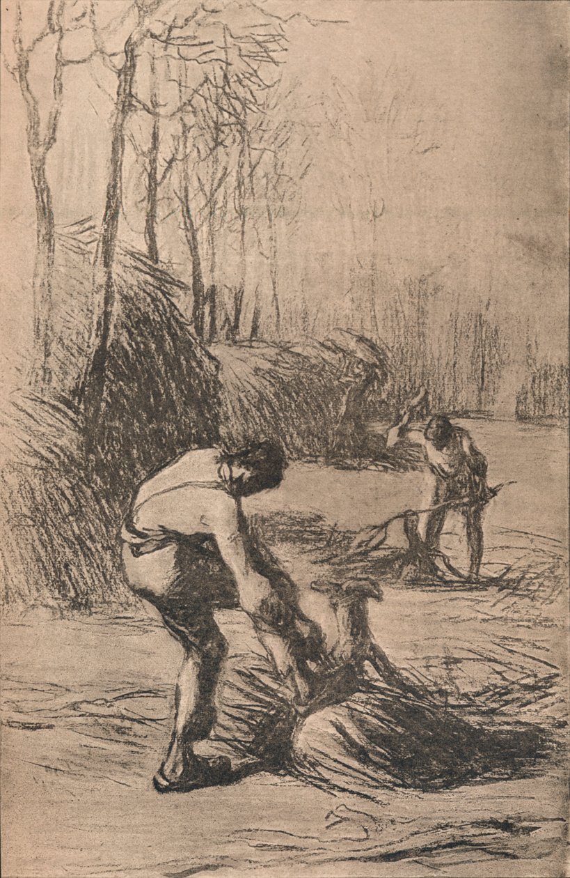 Træhuggerne, c1853 af Jean Francois Millet