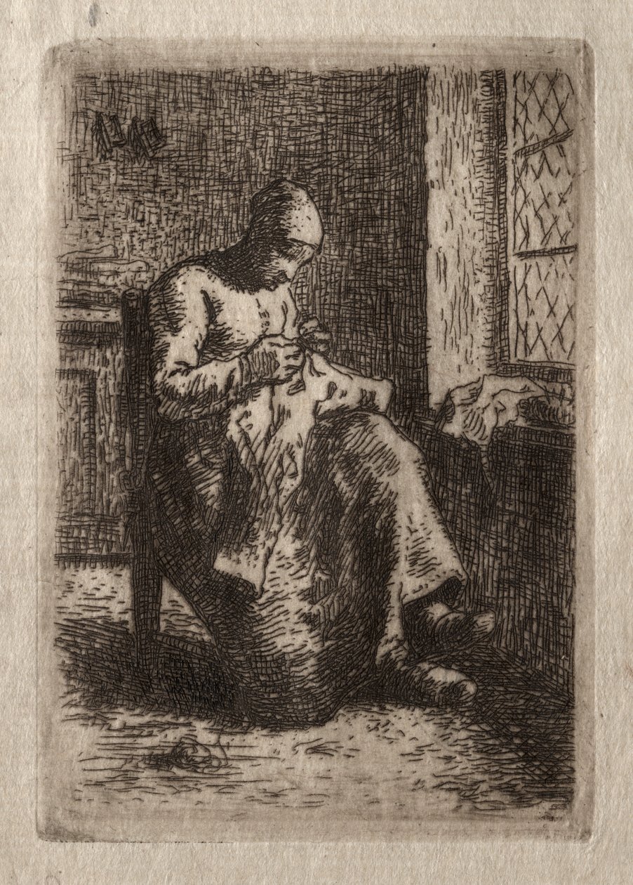 Kvinde syning af Jean Francois Millet
